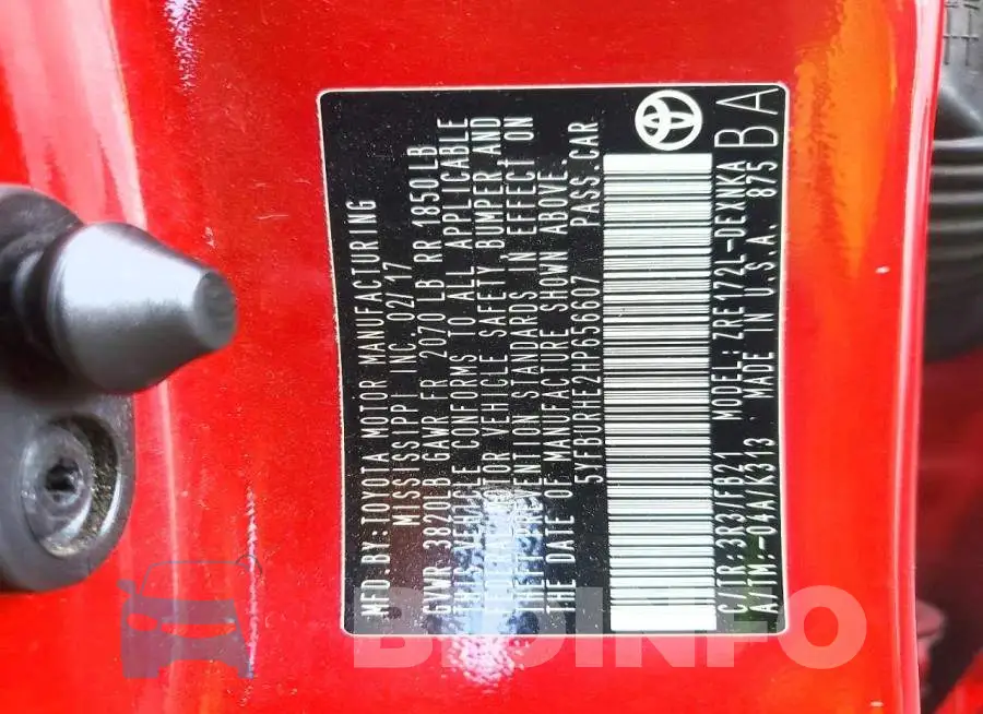 5YFBURHE2HP656607 Photo# 13