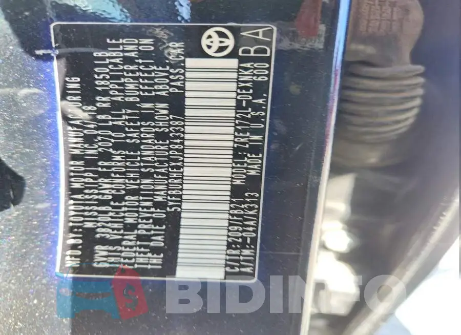 5YFBURHEXJP843387 Photo# 12