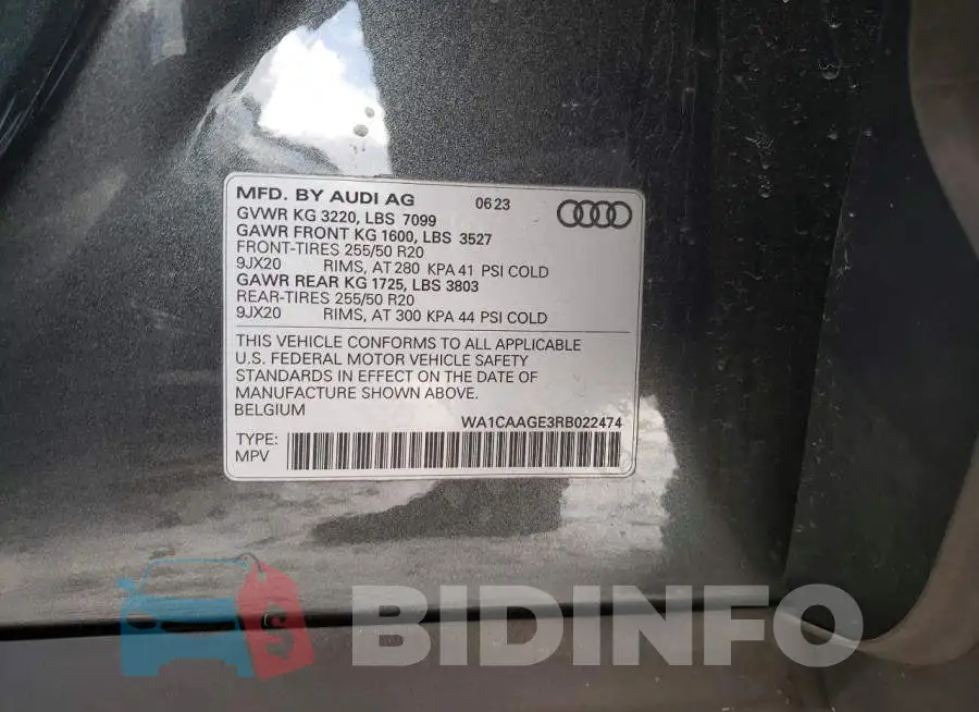 WA1CAAGE3RB022474 Photo# 13