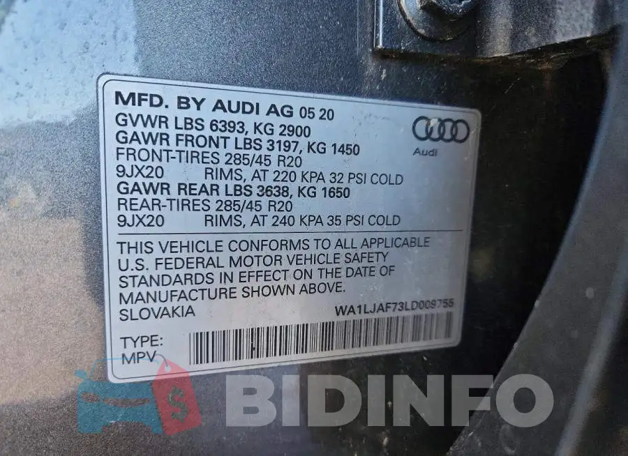 WA1LJAF73LD009755 Photo# 13