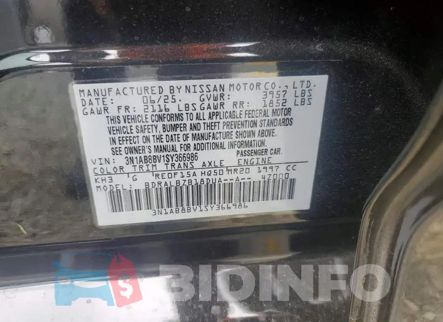3N1AB8BV1SY366986 Photo# 12