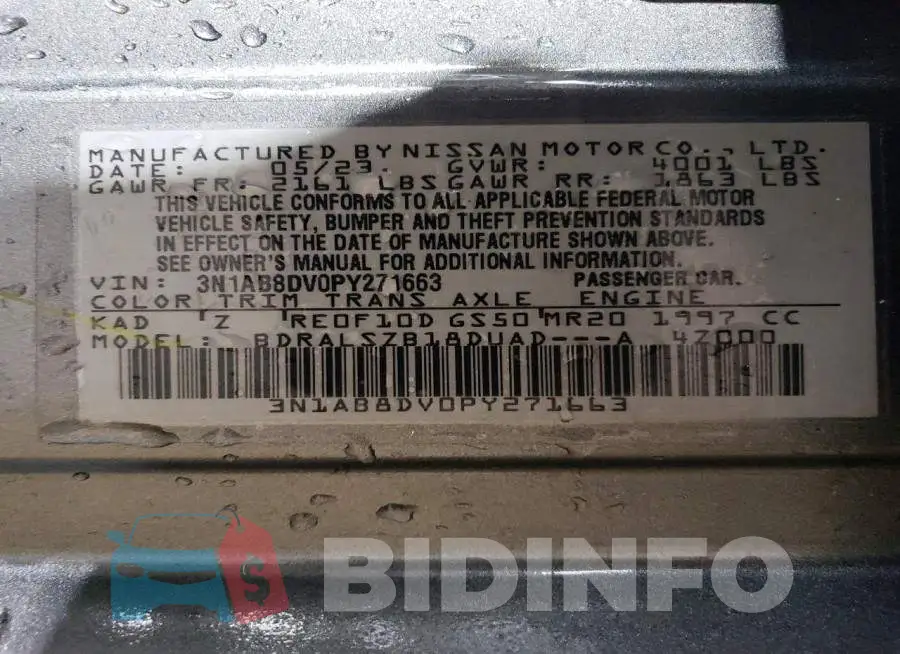 3N1AB8DV0PY271663 Photo# 13