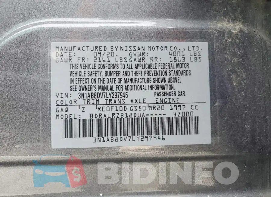3N1AB8DV7LY297946 Photo# 12
