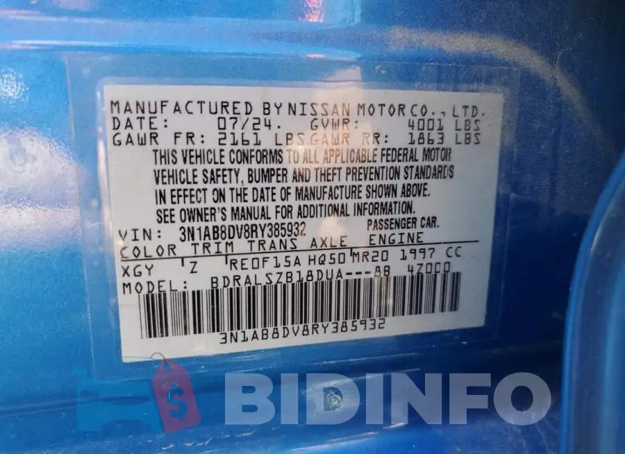3N1AB8DV8RY385932 Photo# 12
