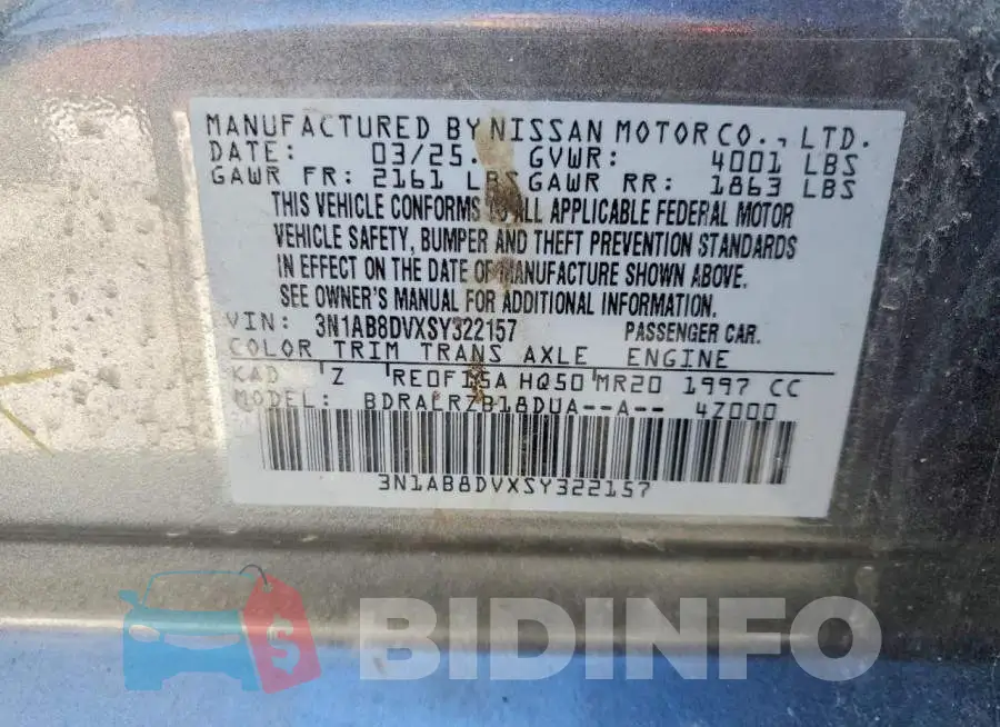 3N1AB8DVXSY322157 Photo# 12