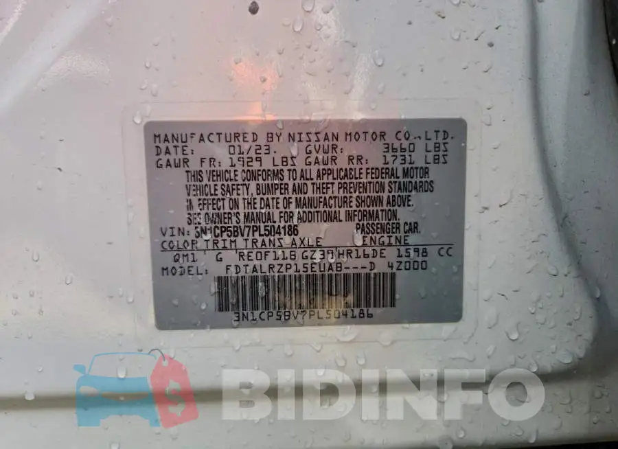 3N1CP5BV7PL504186 Photo# 13
