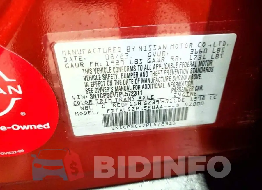 3N1CP5CV7PL572311 Photo# 13
