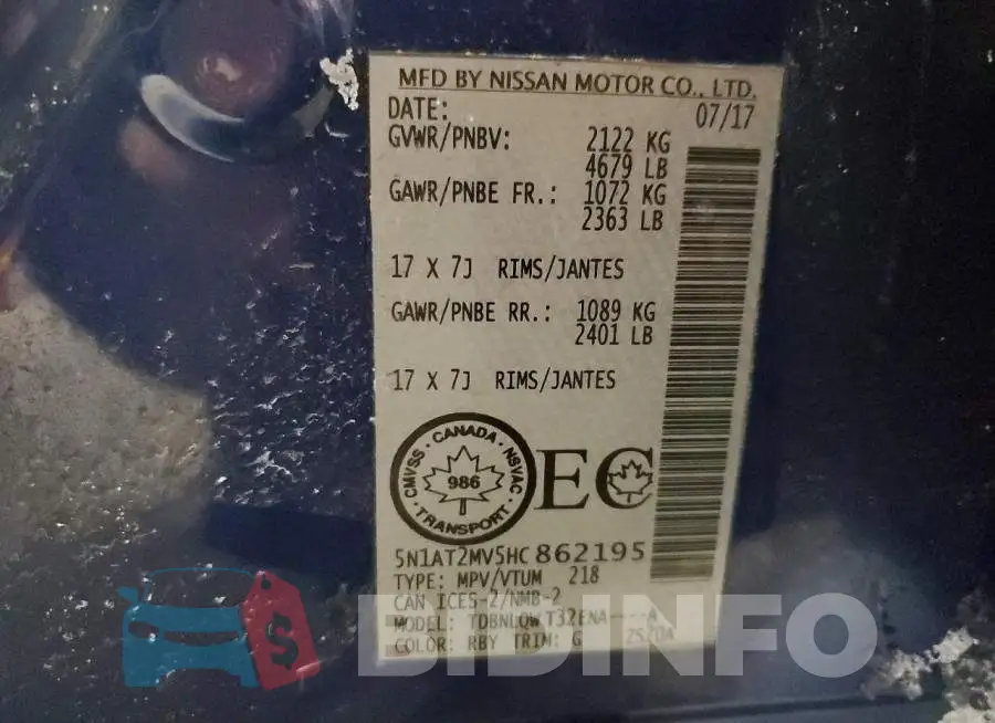 5N1AT2MV5HC862195 Photo# 14