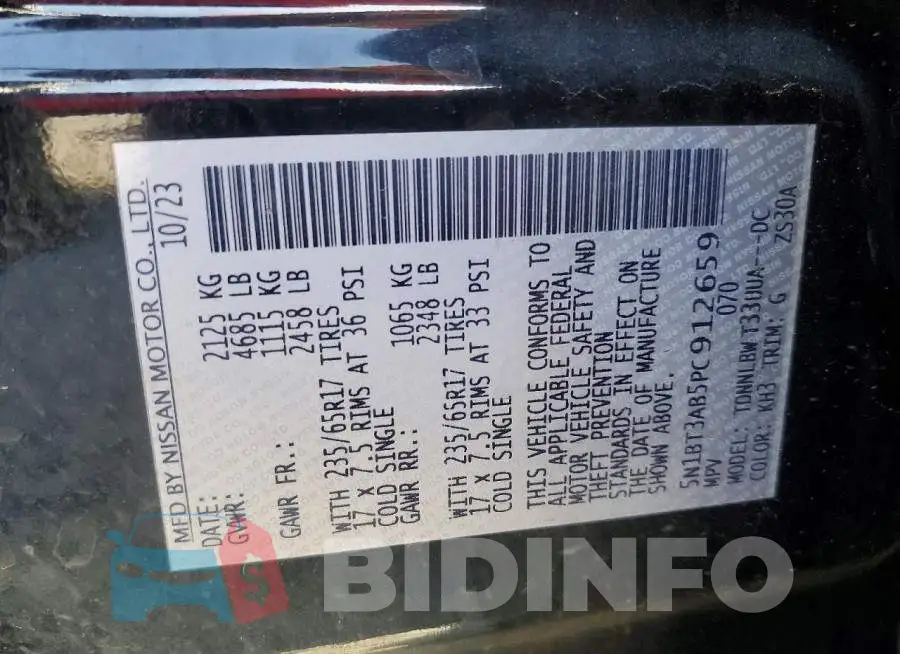 5N1BT3AB5PC912659 Photo# 14