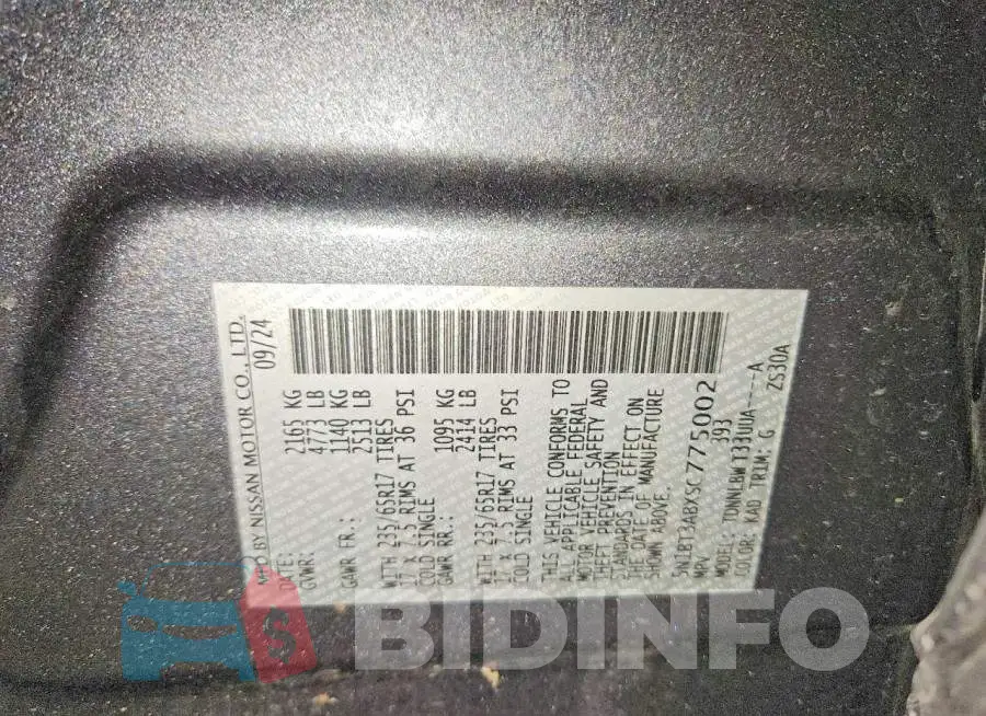 5N1BT3ABXSC775002 Photo# 14