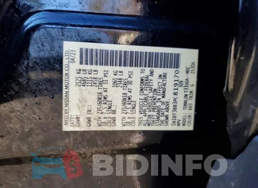 5N1BT3BB3PC819170 Photo# 12