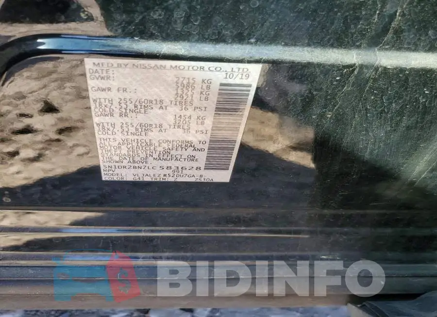5N1DR2BN7LC583628 Photo# 12