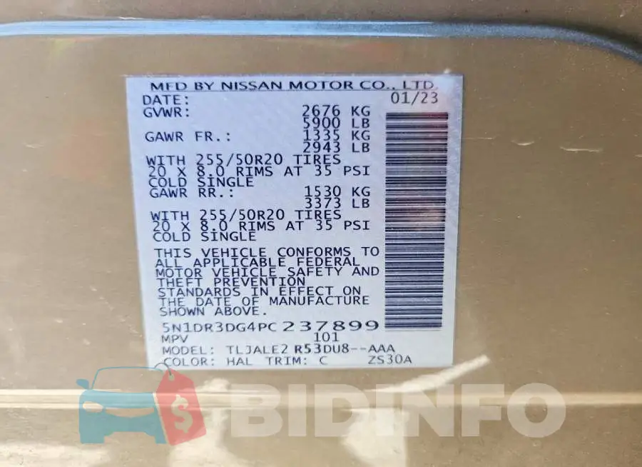 5N1DR3DG4PC237899 Photo# 14