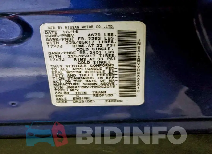 JN8AT2MV2HW002018 Photo# 13