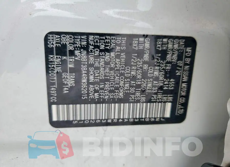 JN8BT3BA4RW362015 Photo# 13