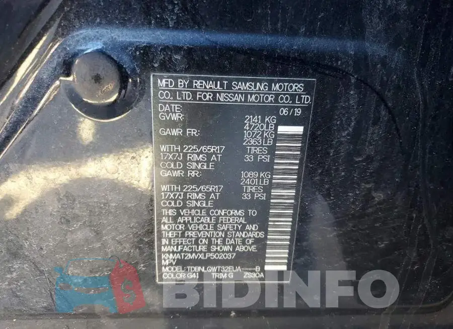 KNMAT2MVXLP502037 Photo# 13