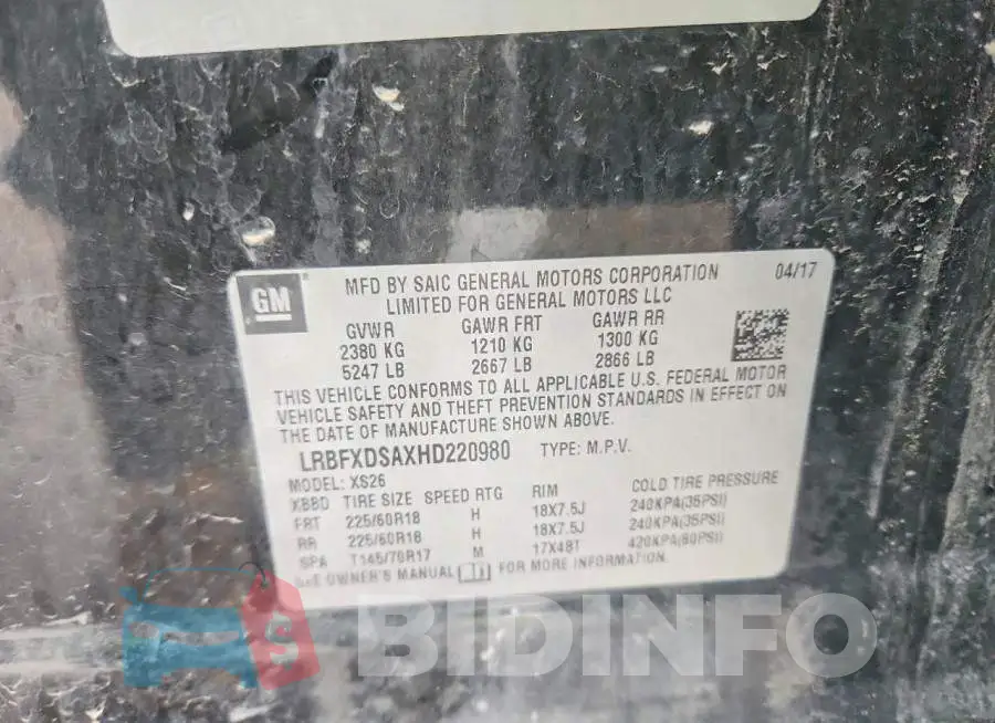 LRBFXDSAXHD220980 Photo# 12