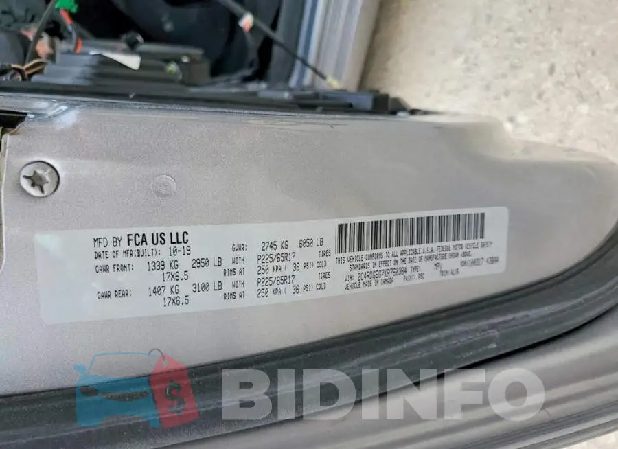 2C4RDGEG7KR760364 Photo# 13