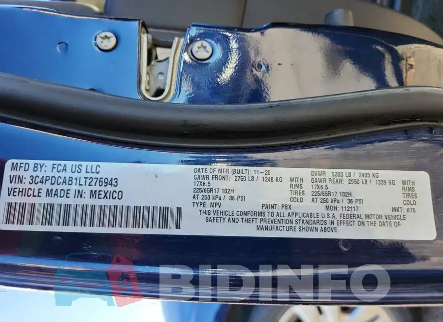 3C4PDCAB1LT276943 Photo# 13