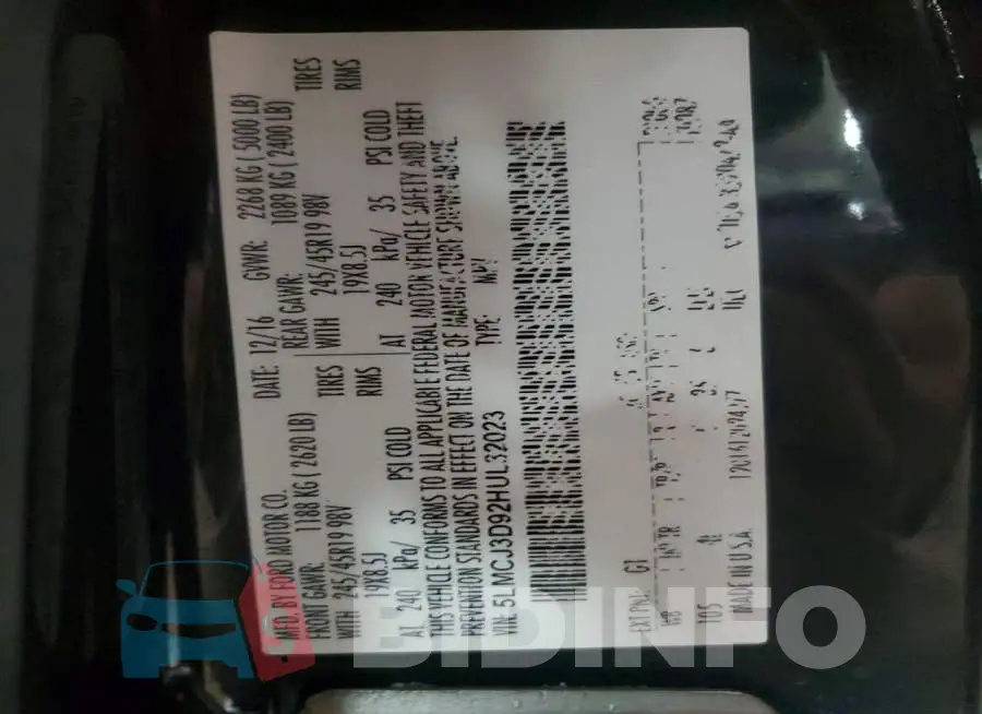 5LMCJ3D92HUL32023 Photo# 14