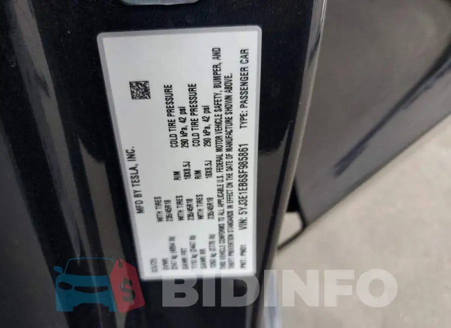 5YJ3E1EB6SF985861 Photo# 12
