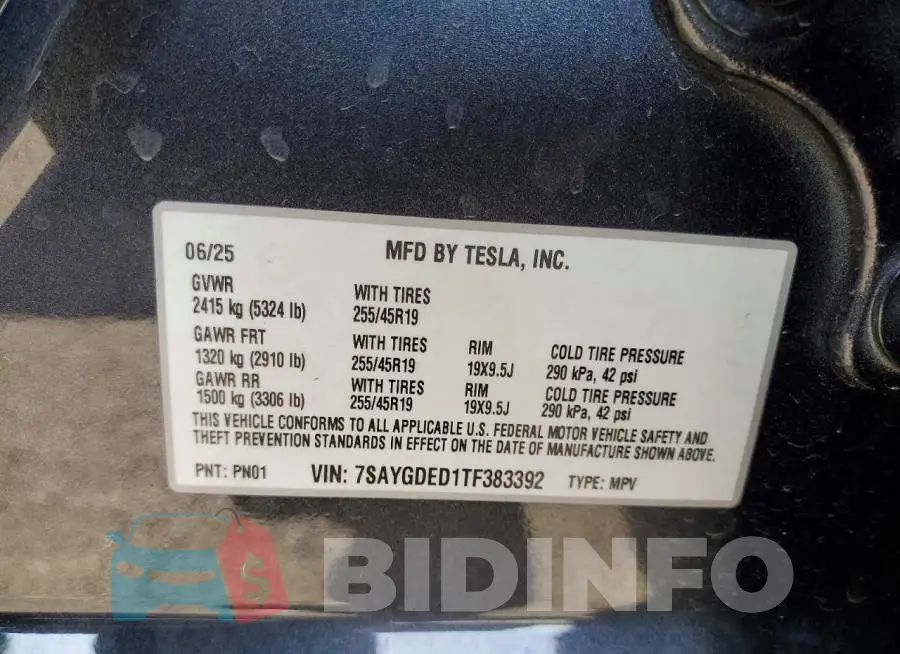 7SAYGDED1TF383392 Photo# 13