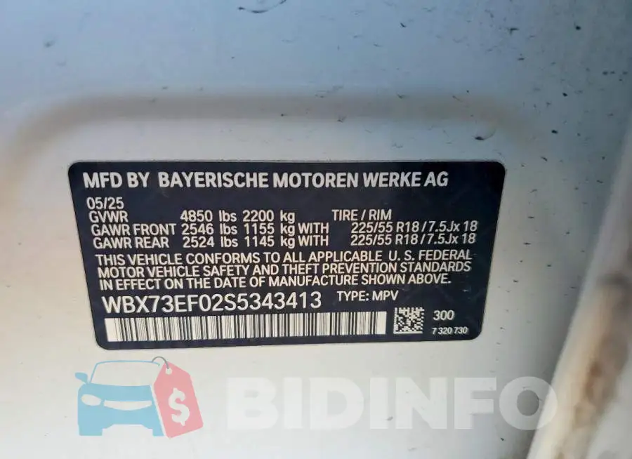 WBX73EF02S5343413 Photo# 13