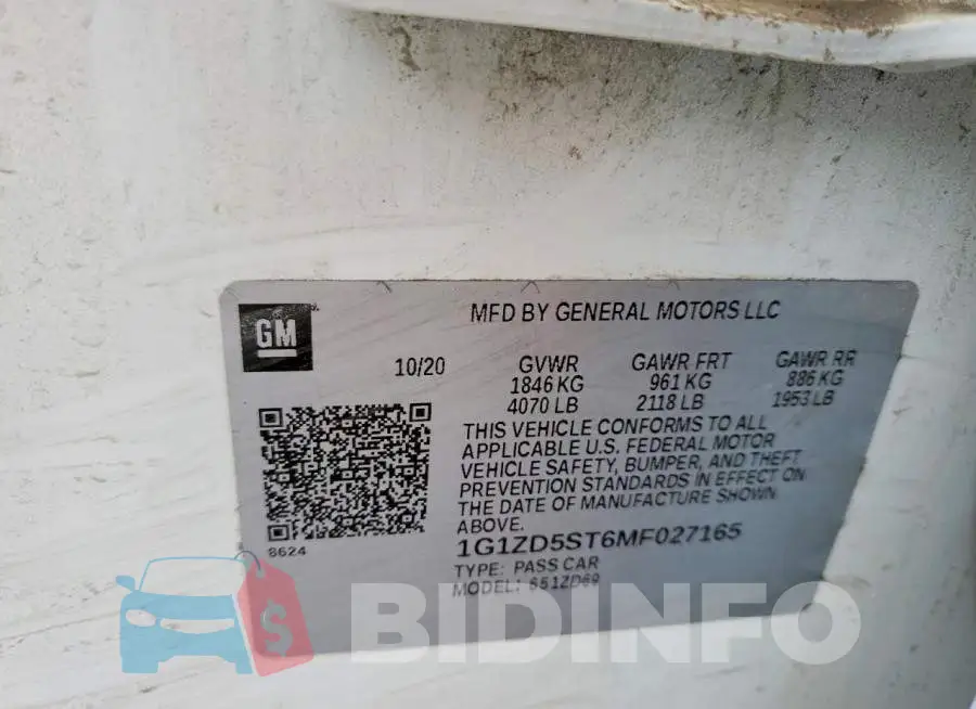 1G1ZD5ST6MF027165 Photo# 12