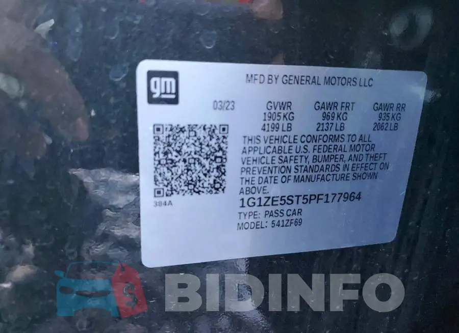 1G1ZE5ST5PF177964 Photo# 12