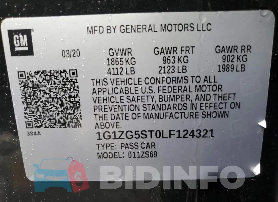 1G1ZG5ST0LF124321 Photo# 12