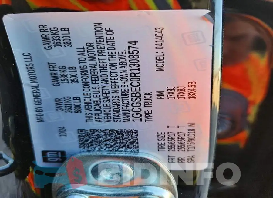 1GCGSBEC0R1308574 Photo# 12