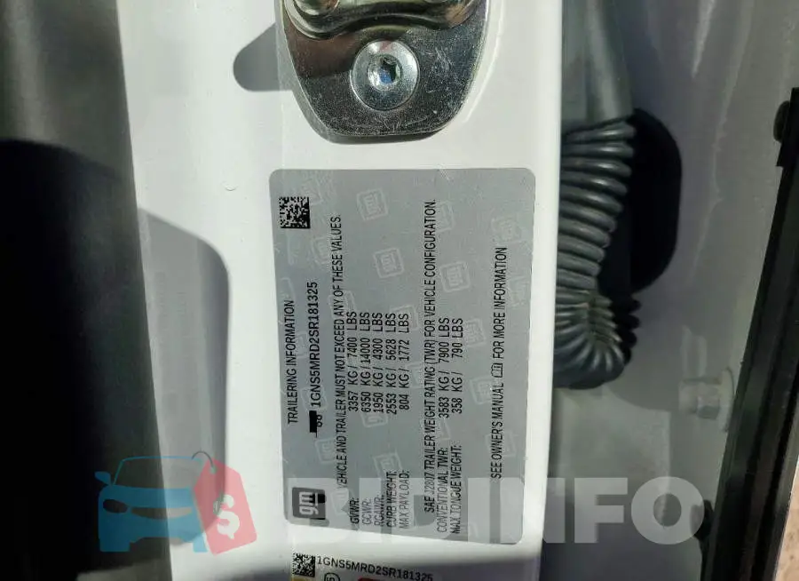 1GNS5MRD2SR181325 Photo# 14