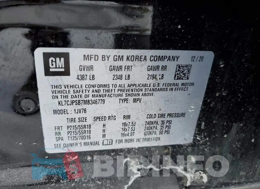 KL7CJPSB7MB346779 Photo# 13