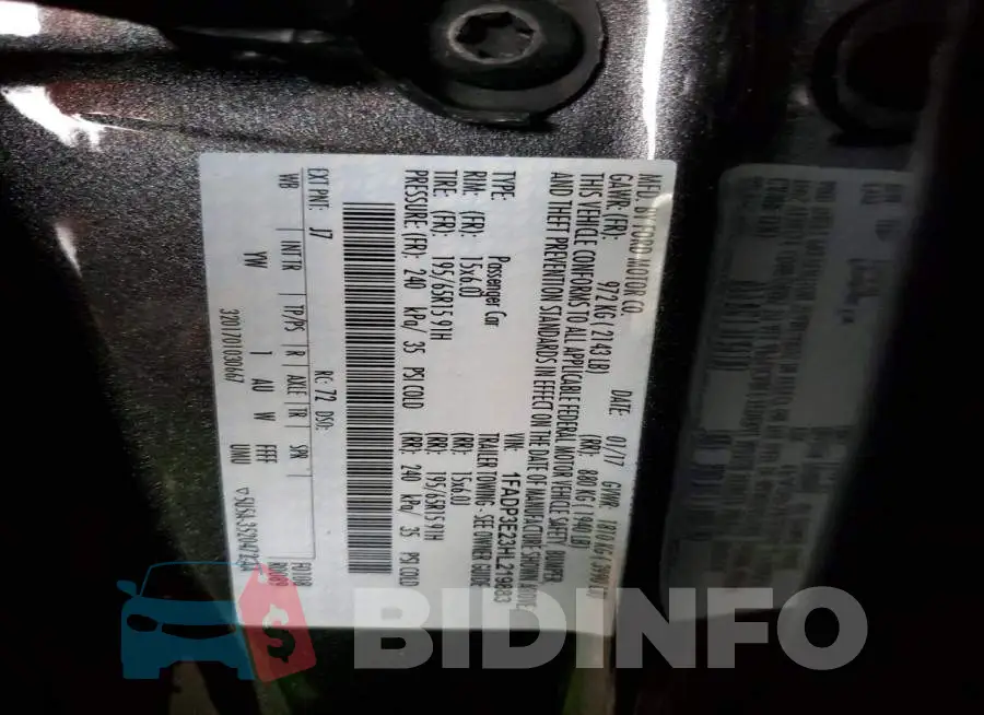 1FADP3E23HL219883 Photo# 13