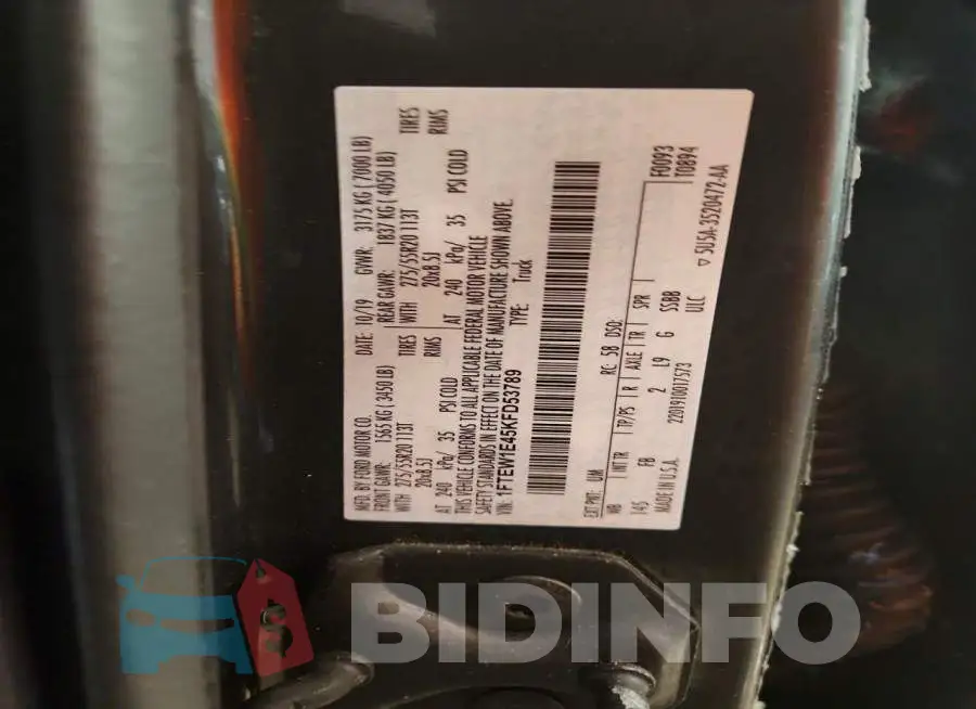 1FTEW1E45KFD53789 Photo# 12