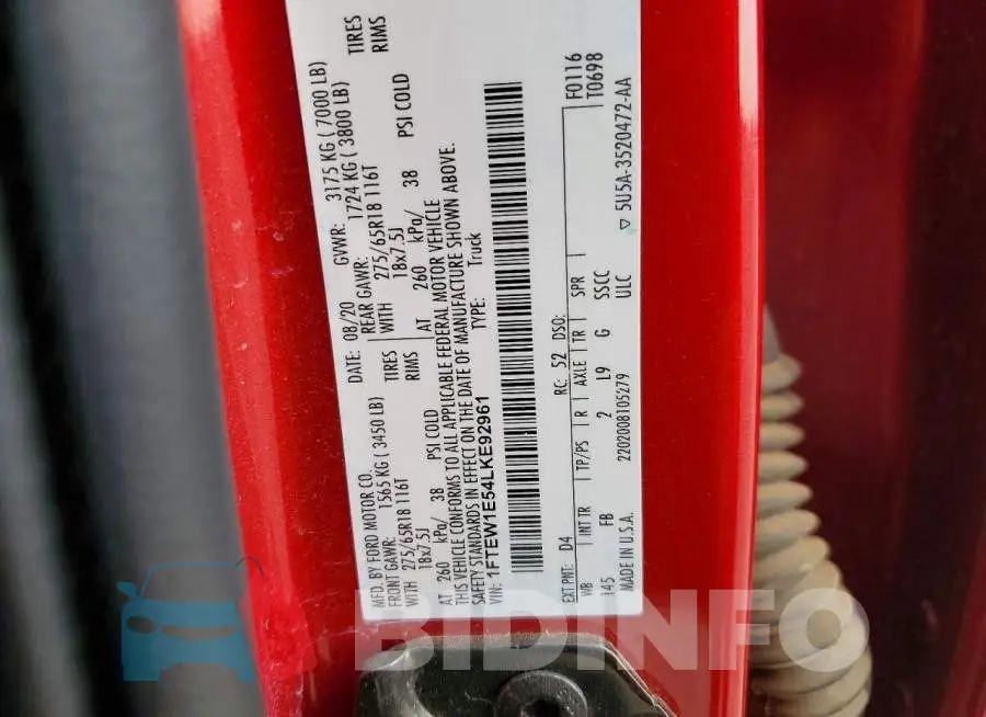 1FTEW1E54LKE92961 Photo# 12