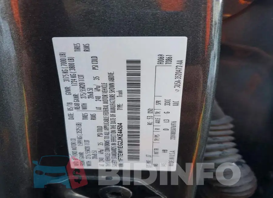 1FTEW1EG2JKE44504 Photo# 12
