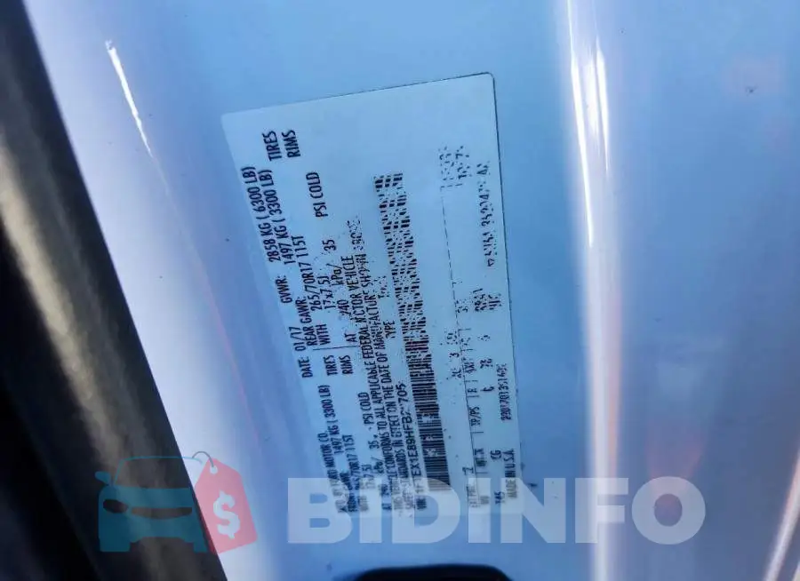 1FTEX1E89HFB28705 Photo# 12