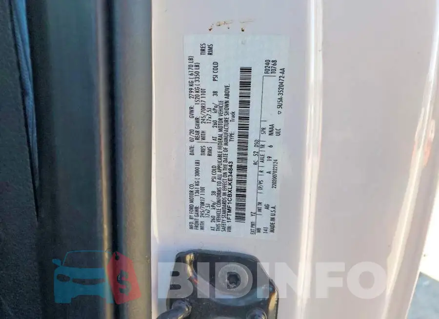 1FTMF1CBXLKE34843 Photo# 12