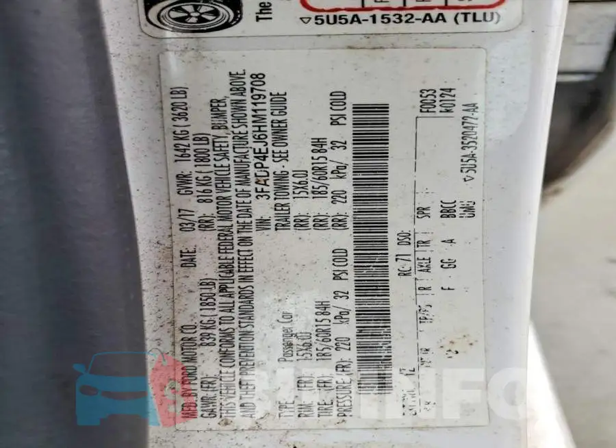 3FADP4EJ6HM119708 Photo# 12