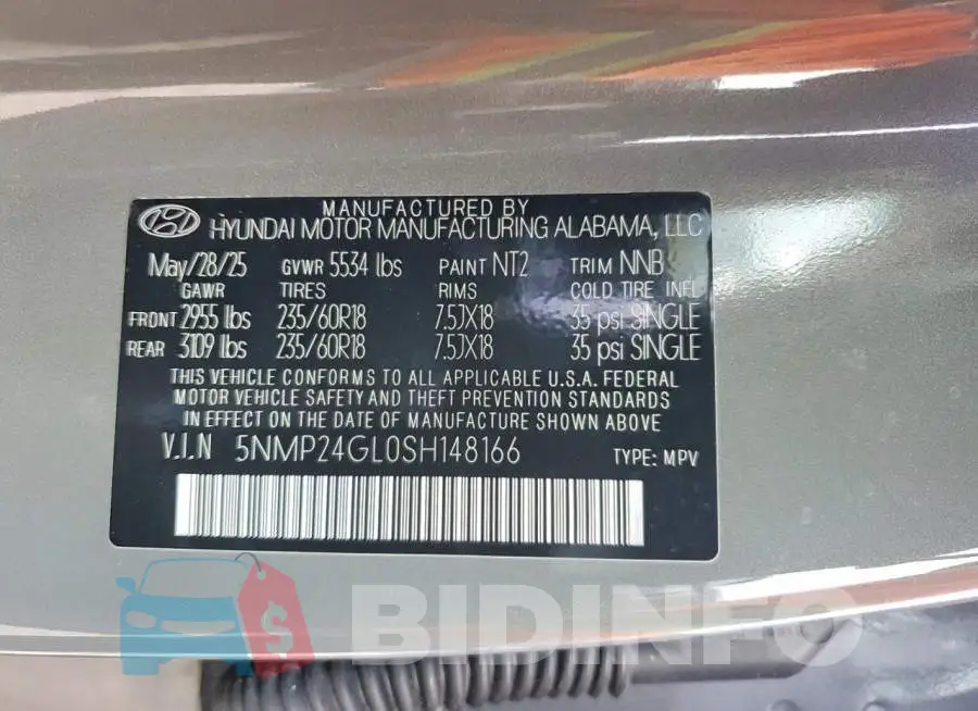 5NMP24GL0SH148166 Photo# 13