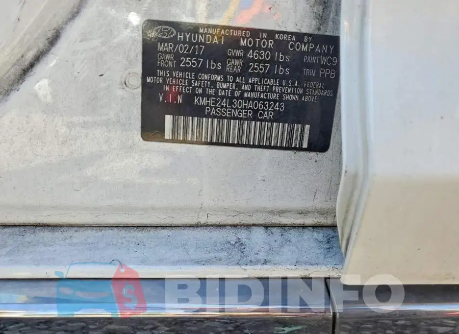 KMHE24L30HA063243 Photo# 12