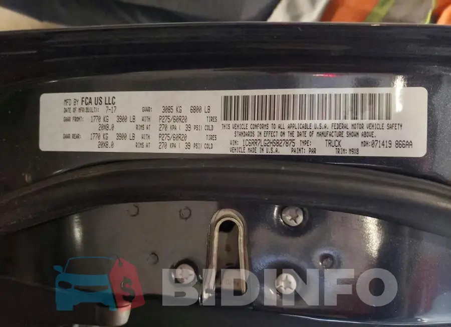 1C6RR7LG2HS827875 Photo# 12
