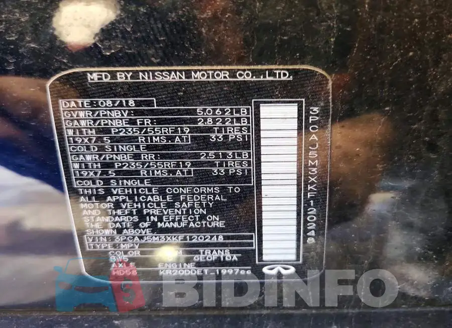 3PCAJ5M3XKF120248 Photo# 13