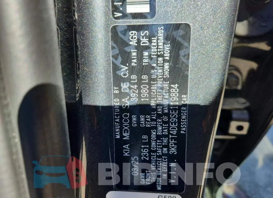 3KPFT4DE9SE119884 Photo# 13