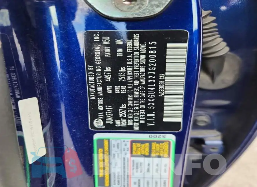 5XXGU4L32JG200815 Photo# 12