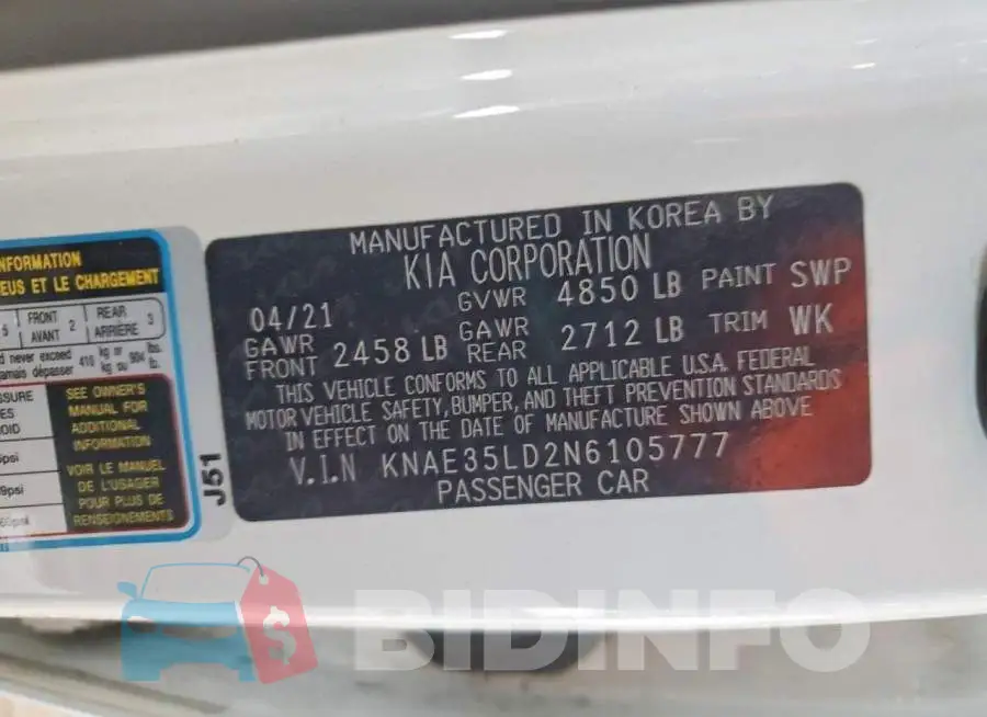 KNAE35LD2N6105777 Photo# 12