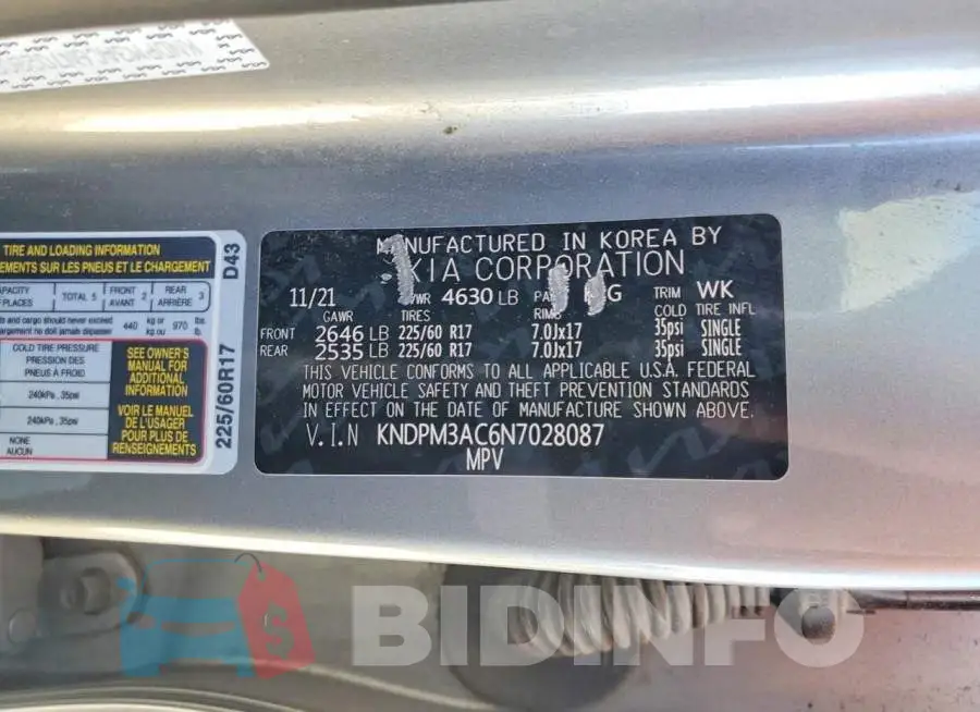 KNDPM3AC6N7028087 Photo# 13