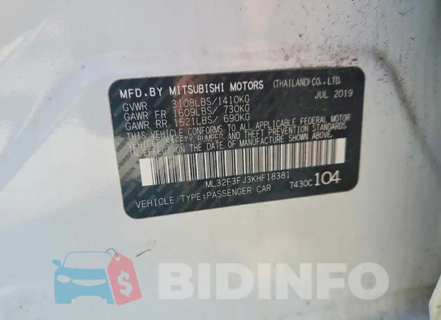 ML32F3FJ3KHF18381 Photo# 12