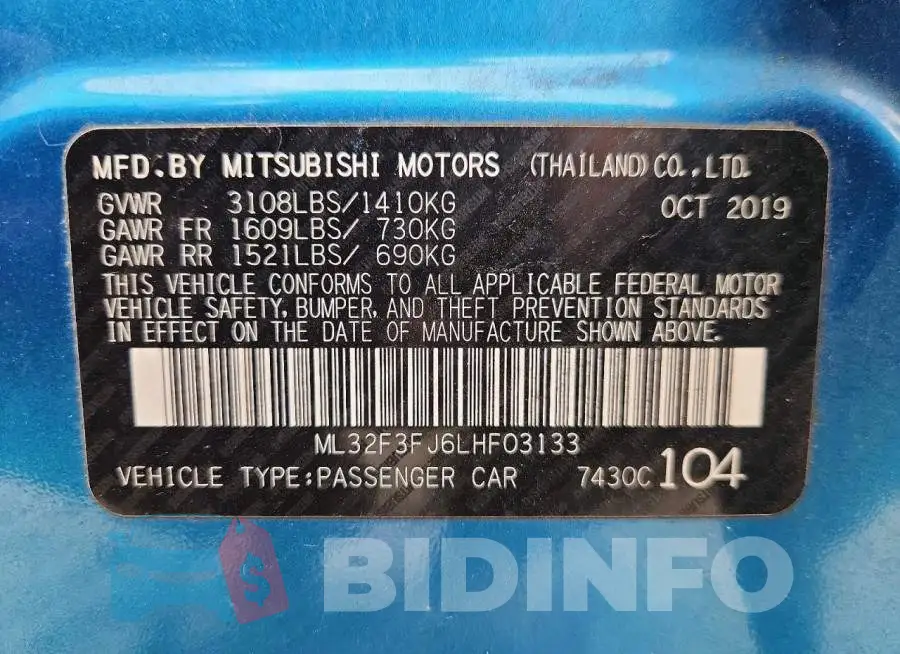 ML32F3FJ6LHF03133 Photo# 12